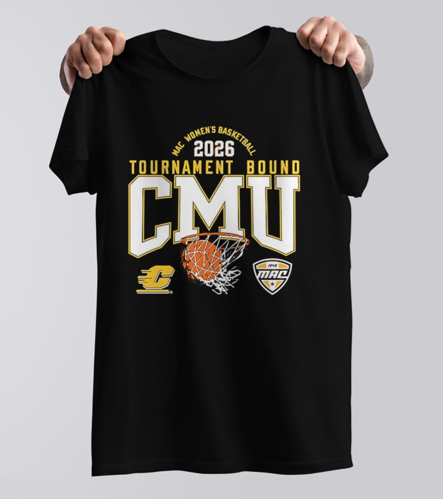 MAC Women's Basketball 2026 Tournament Bound CMU T-Shirt