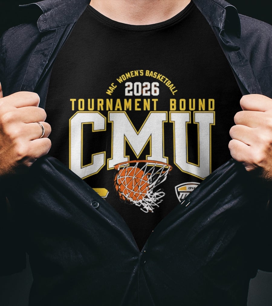 MAC Women's Basketball 2026 Tournament Bound CMU T-Shirt