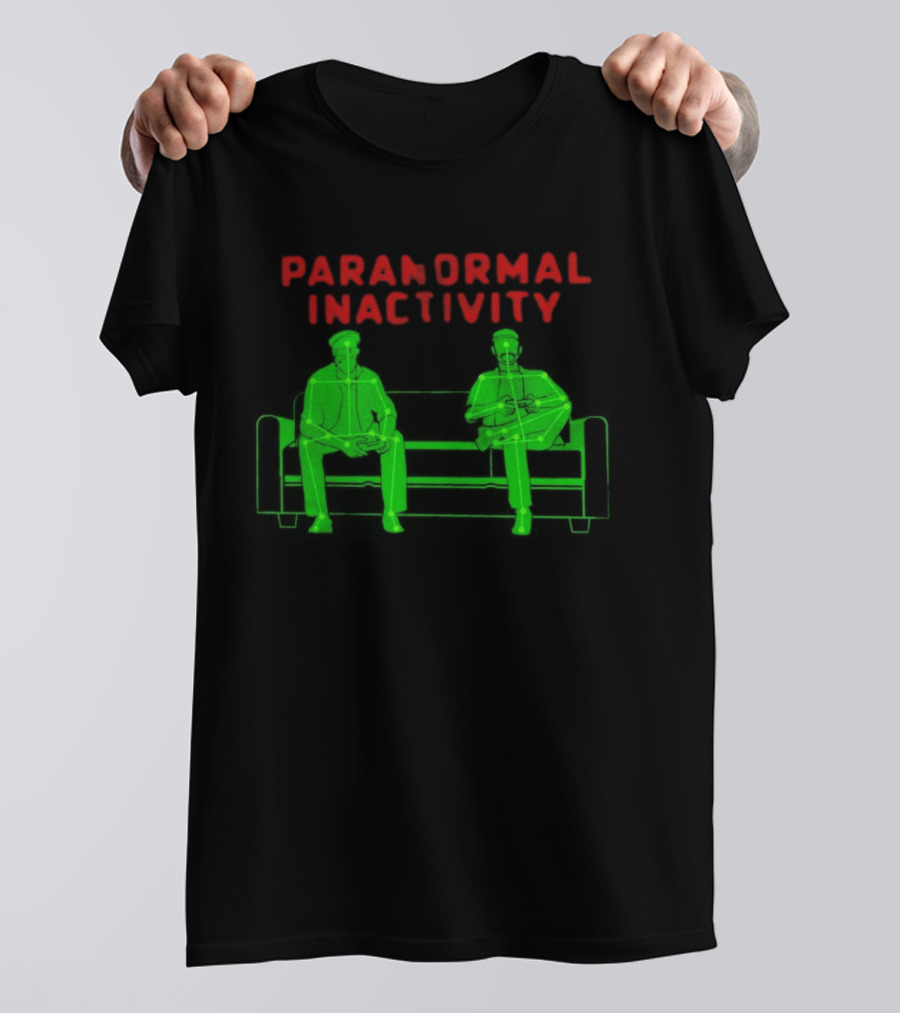 Paranormal Inactivity Ghostly Figures On Bench T-Shirt