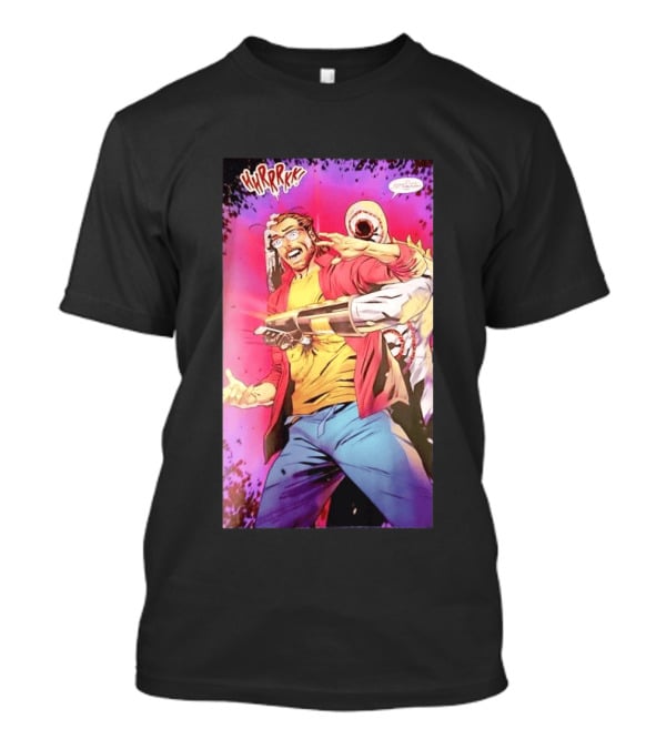 Hirrrkk Paul Rabin Spider Man Marvel Comic Action Panel T-Shirt