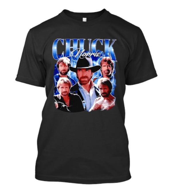Chuck Norris 1940 2026 Collage Of Iconic Action Hero T-Shirt