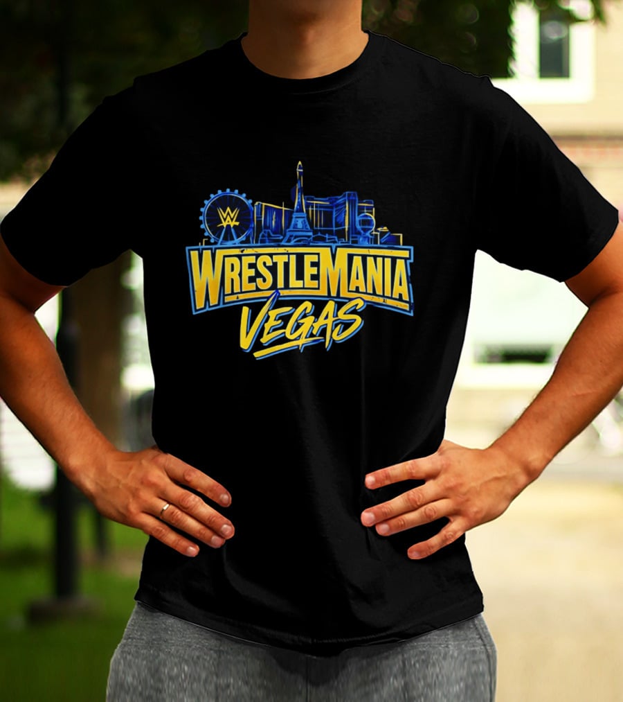 Cody Rhodes WrestleMania Las Vegas WWE Skyline 42 T-Shirt
