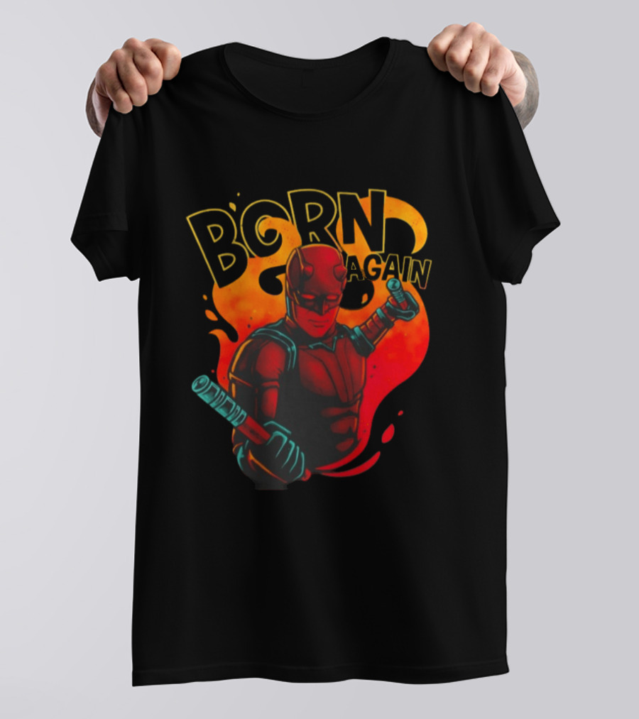 Born Again Daredevil Fiery Resurrection T-Shirt