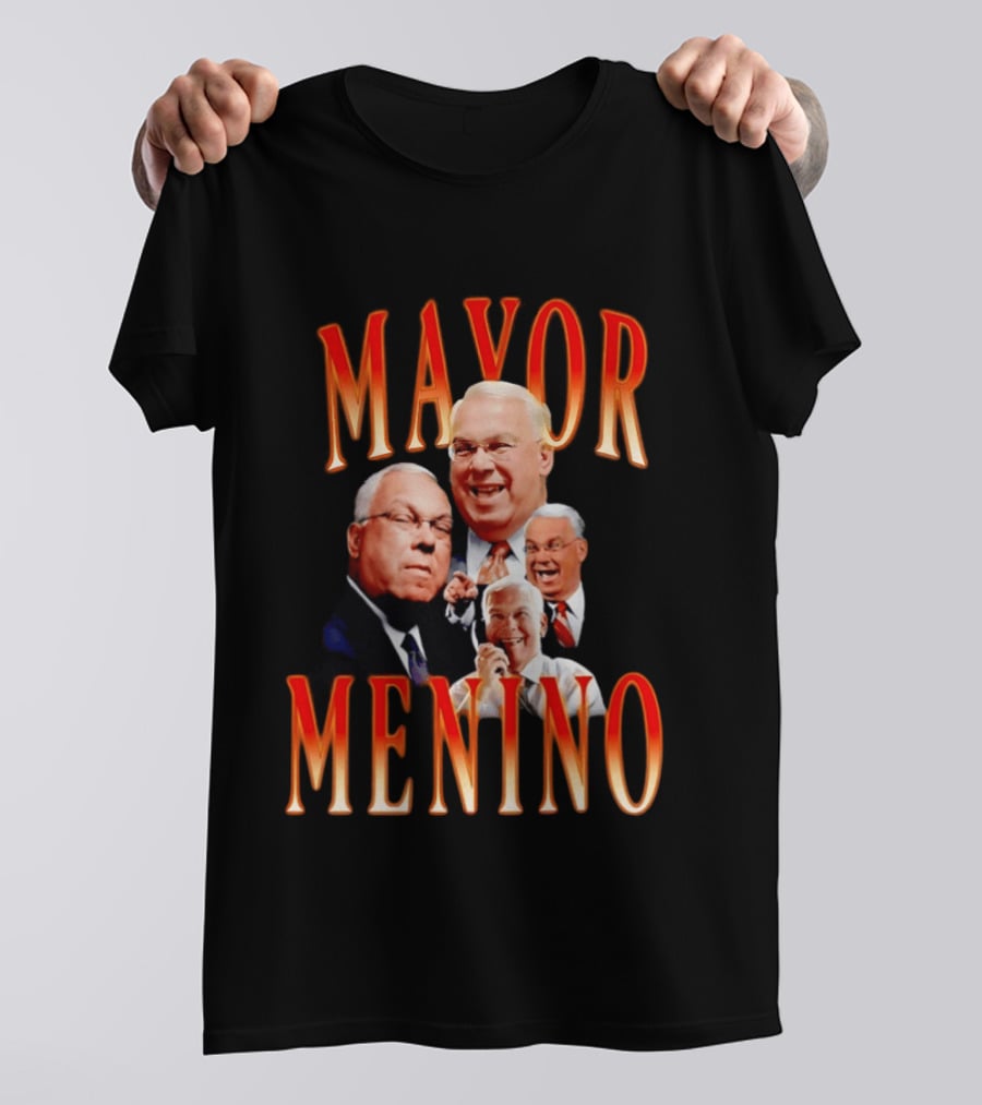 Mayor Menino Collage Of Smiling Expressions T-Shirt