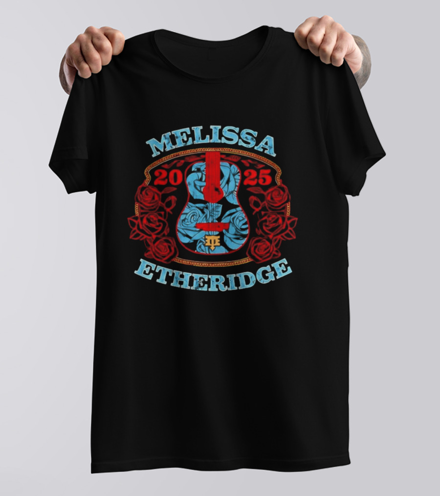 Melissa Etheridge Guitar Rose 2025 T-Shirt