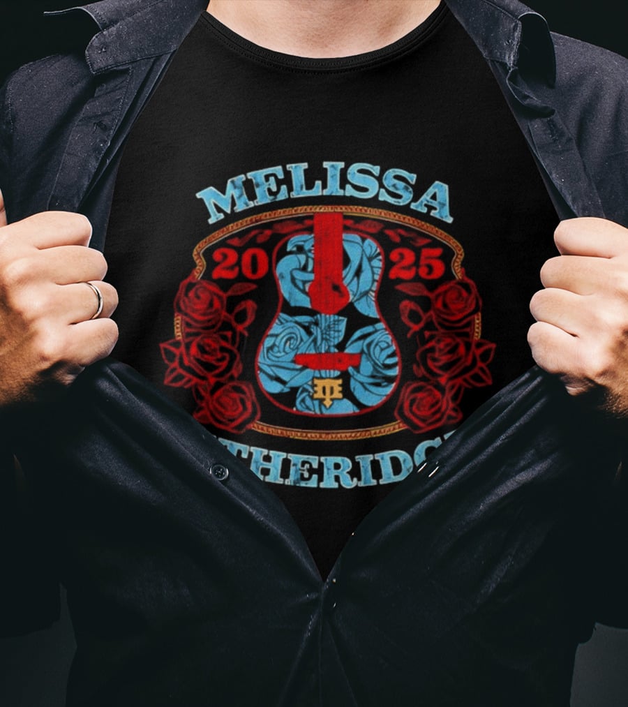 Melissa Etheridge Guitar Rose 2025 T-Shirt