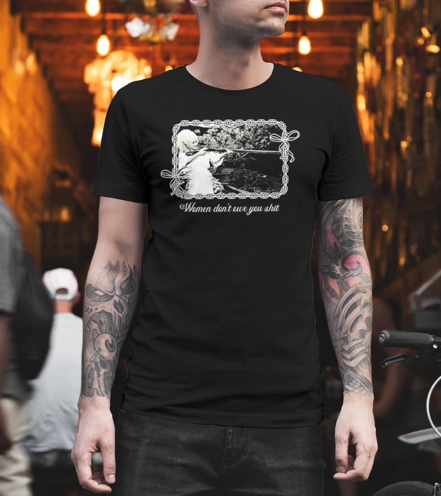 Women Don't Owe You Shit Feminist Message Retro Cottagecore Aesthetic T-Shirt