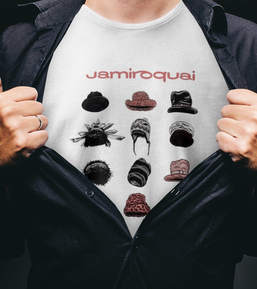 Jamiroquai Hat Collection Variety Styles T-Shirt