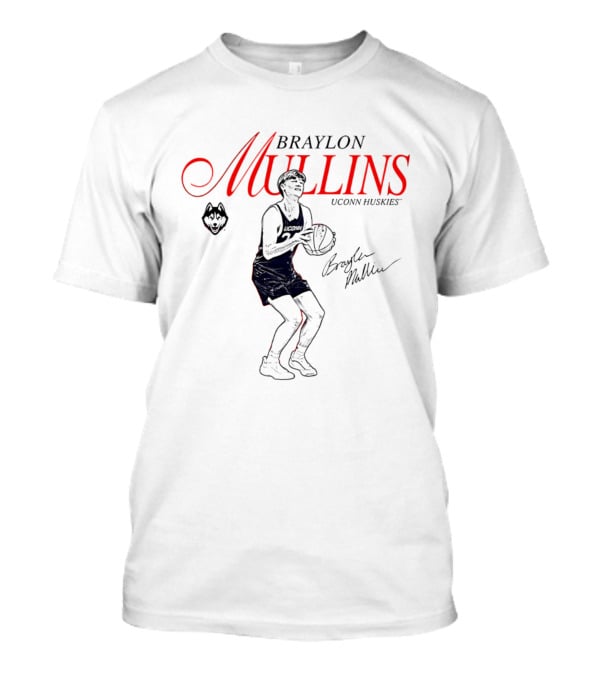 Braylon Mullins UConn Huskies Basketball Iconic Athlete T-Shirt