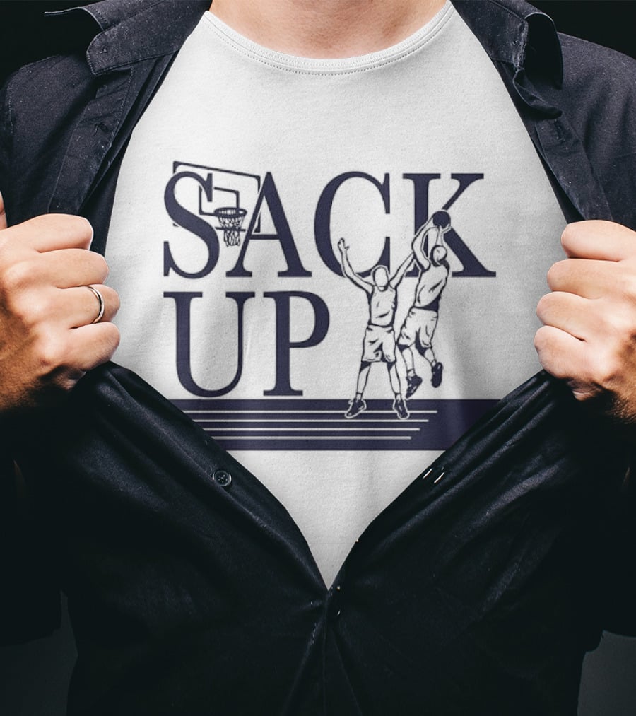 Sack Up Basketball Jumpers Dunking Hoop T-Shirt