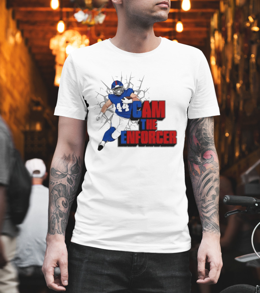 Cam The Enforcer New York Giants Football Player T-Shirt