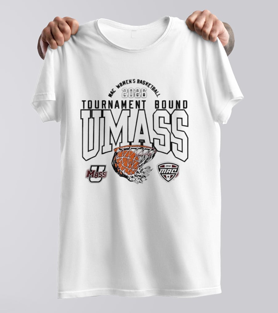 UMass Women's Basketball MAC 2026 Tournament Bound T-Shirt