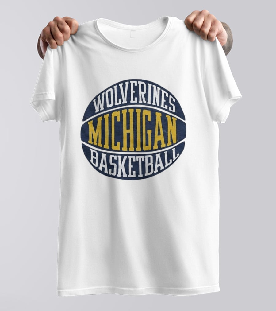 Michigan Wolverines Basketball NCAA Team Circle T-Shirt