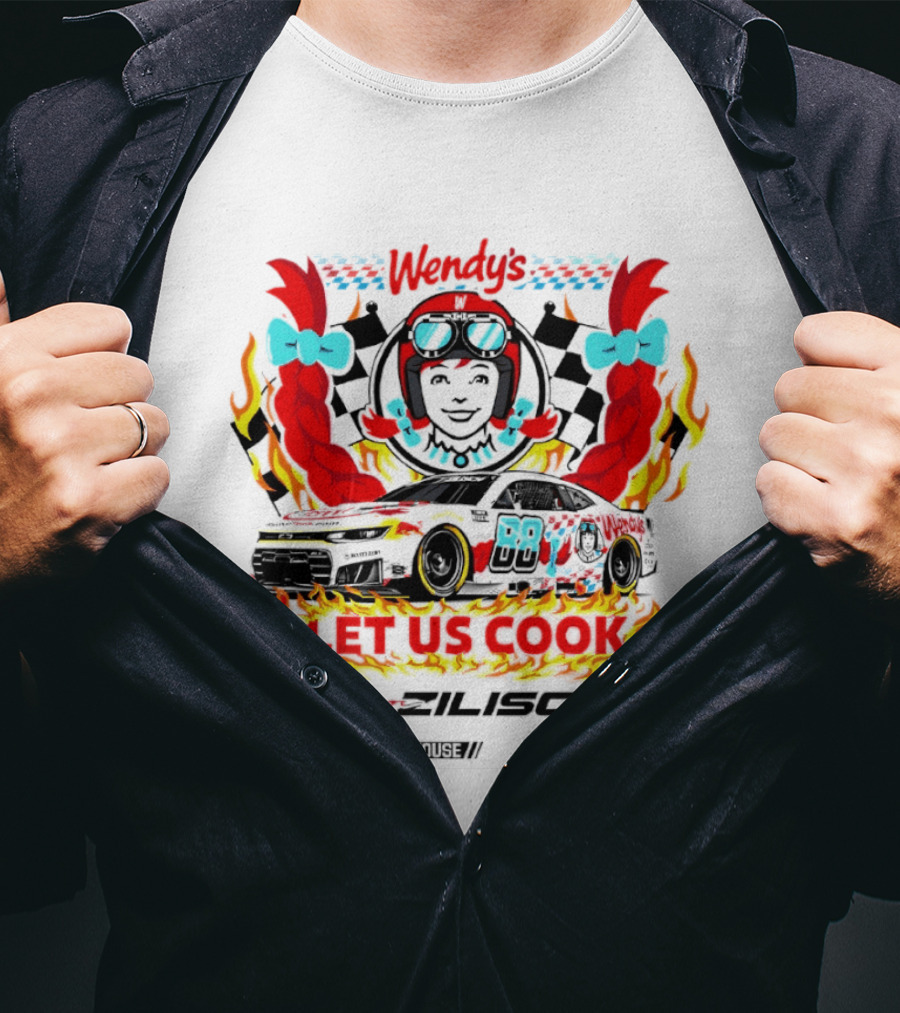 Connor Zilisch #88 Wendy's Racing Let Us Cook T-Shirt