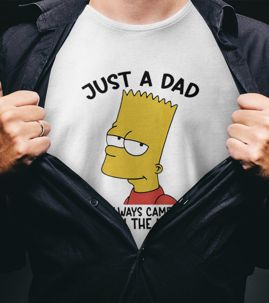 Bart Simpson Just A Dad Who Always Came Back With The Milk T-Shirt