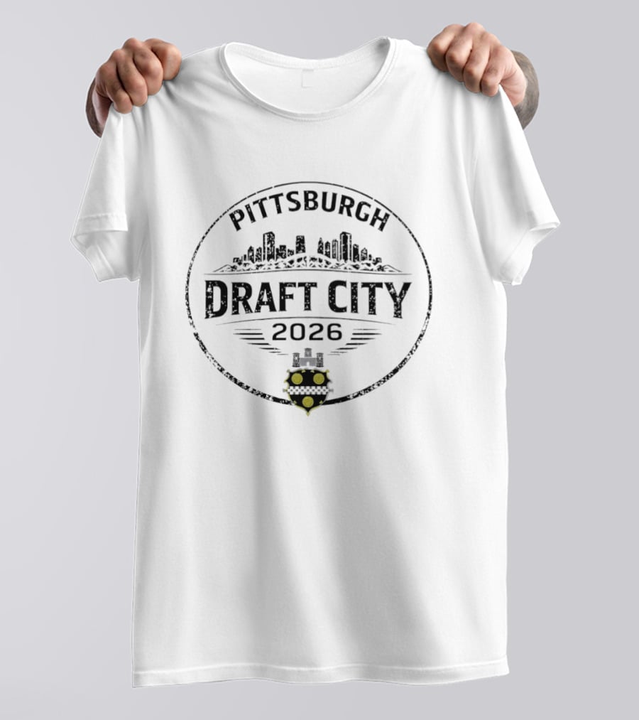 Pittsburgh Draft City 2026 Skyline Emblem With City Seal T-Shirt