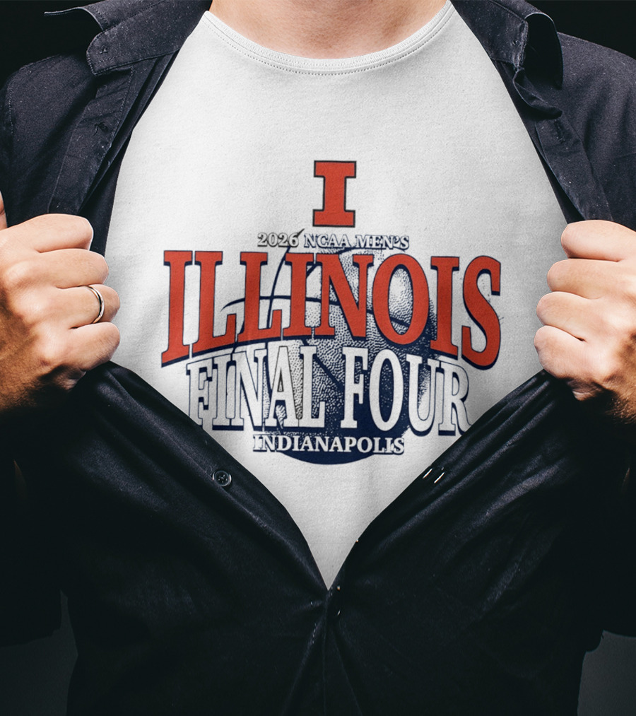 Illinois Basketball 2026 NCAA Men's Final Four Indianapolis T-Shirt
