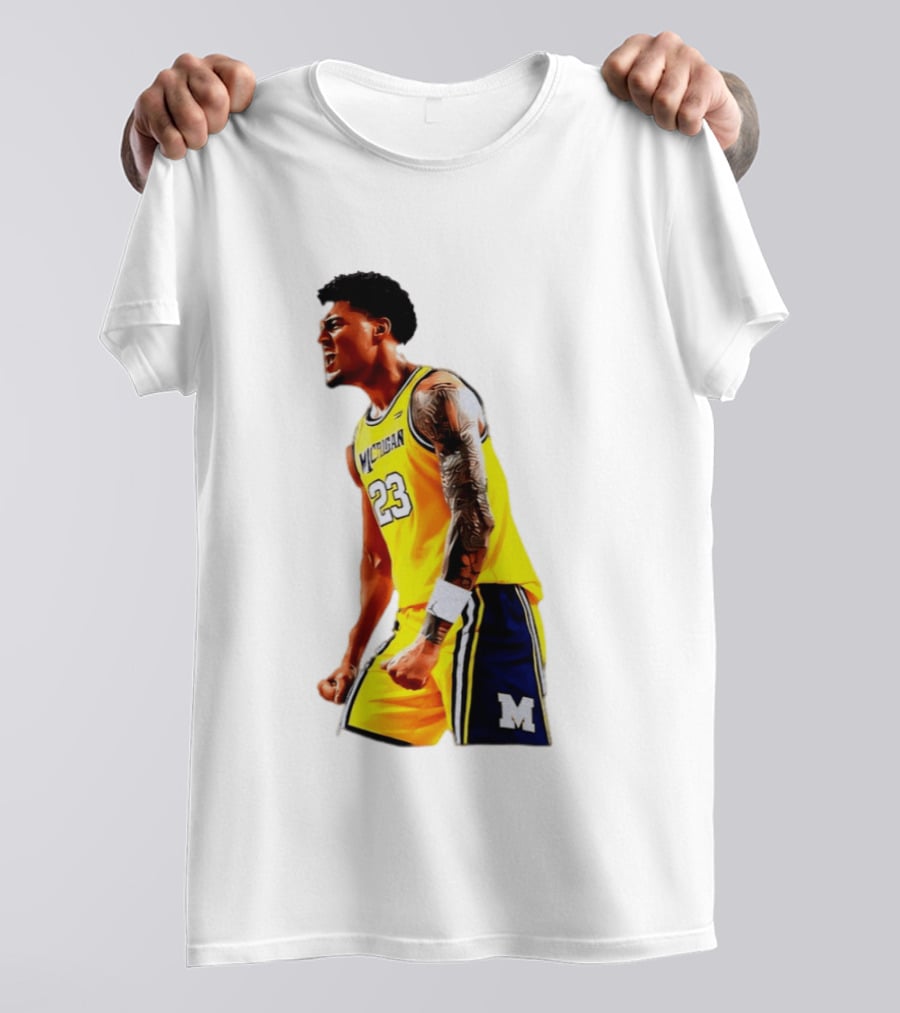 Yaxel Lendeborg Flex Motion Elite Energy Michigan Basketball 23 Jersey T-Shirt