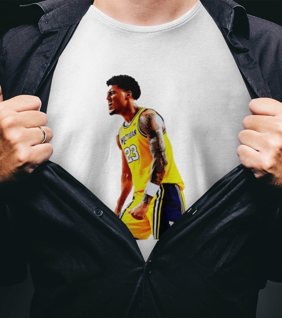 Yaxel Lendeborg Flex Motion Elite Energy Michigan Basketball 23 Jersey T-Shirt