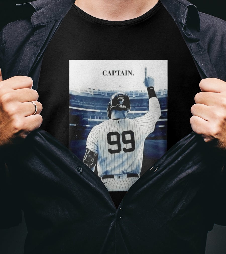 Aaron Judge 99 New York Yankees Captain Pointing Celebration T-Shirt