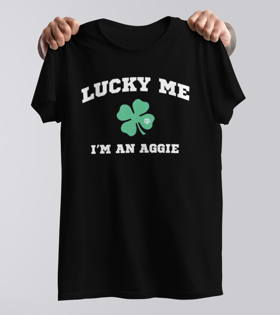 Aggieland Outfitters Lucky Me I'm An Aggie Clover Texas A&M T-Shirt