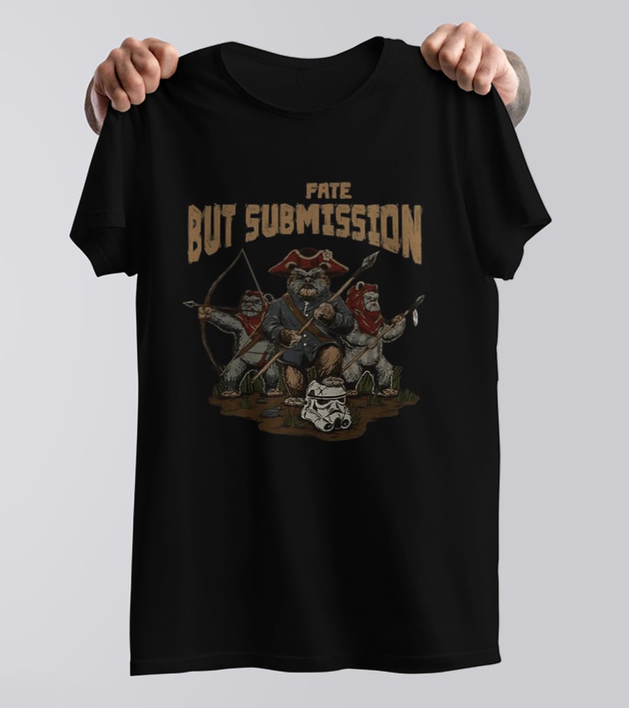 Fate But Submission Ewok Revolution Stormtrooper Helmet T-Shirt