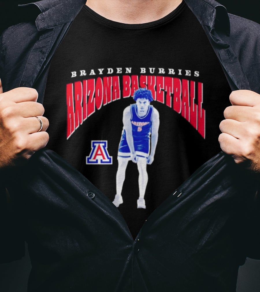 Brayden Burries Arizona Basketball 90s T-Shirt