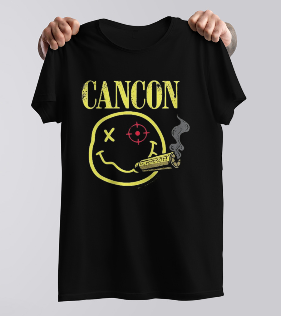 CANCON Smiley Wraithworks Target Smoking Round T-Shirt