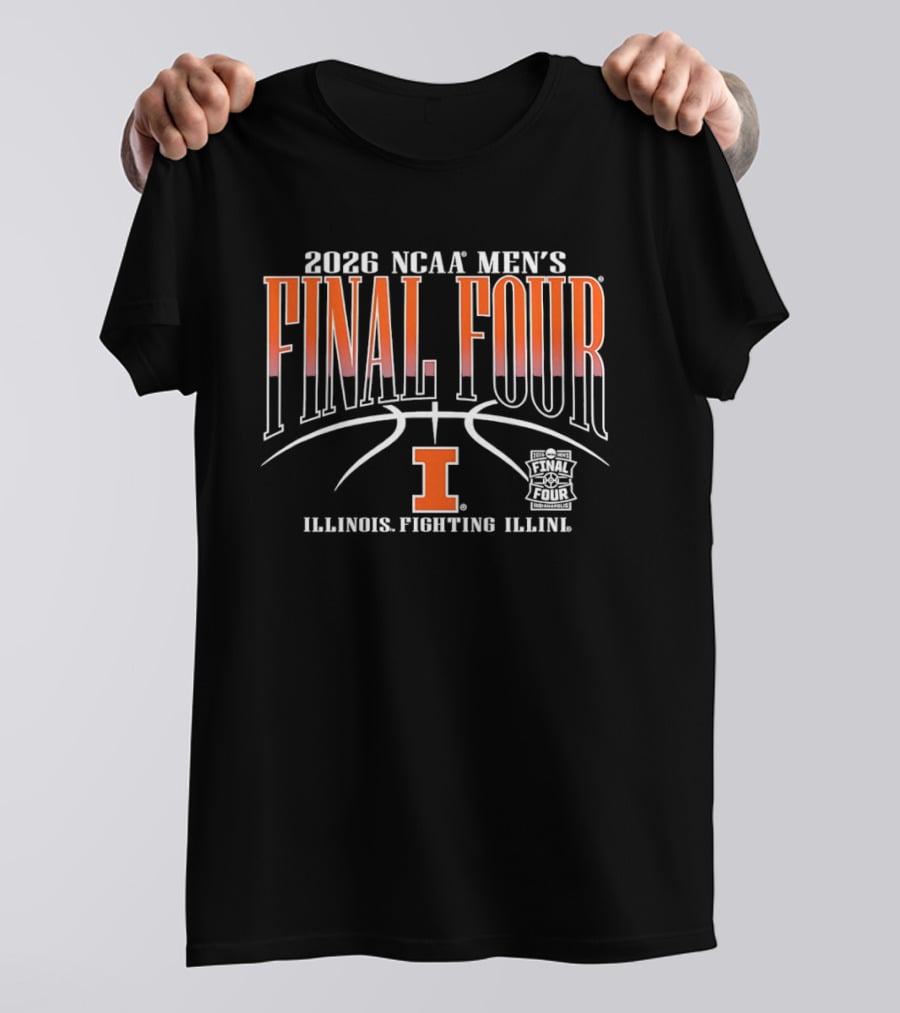 2026 NCAA Men's Final Four Illinois Fighting Illini Basketball T-Shirt