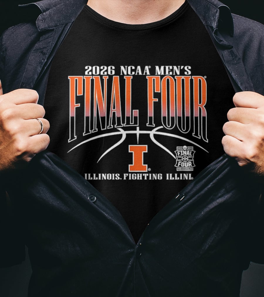 2026 NCAA Men's Final Four Illinois Fighting Illini Basketball T-Shirt