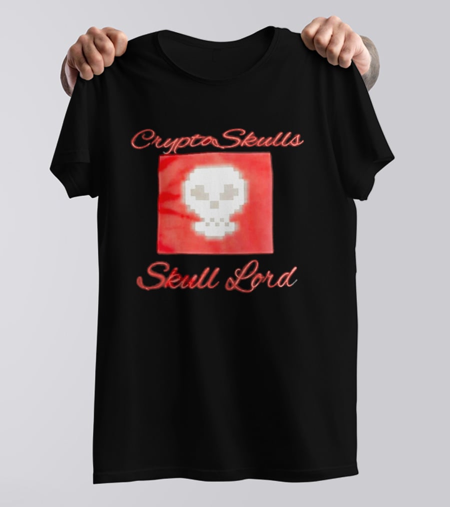 Crypto Skulls Skull Lord Pixel T-Shirt