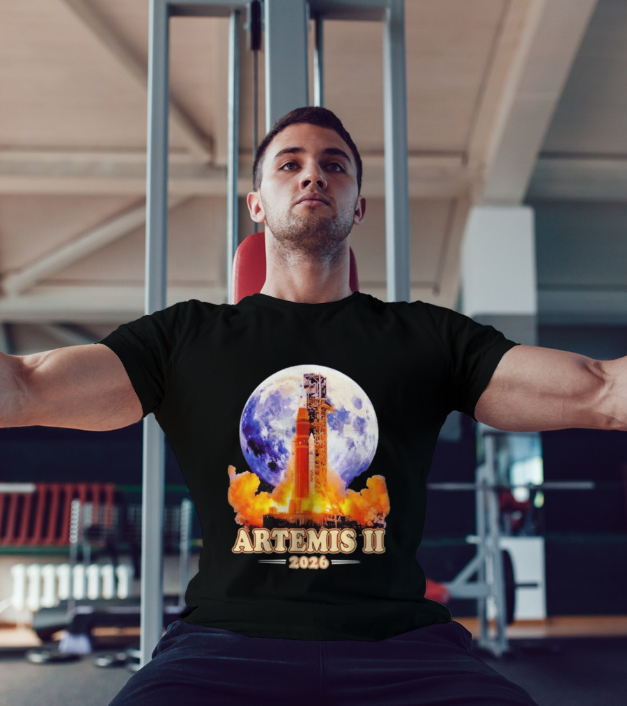 Artemis II Rocket Launch 2026 Moon Exploration T-Shirt