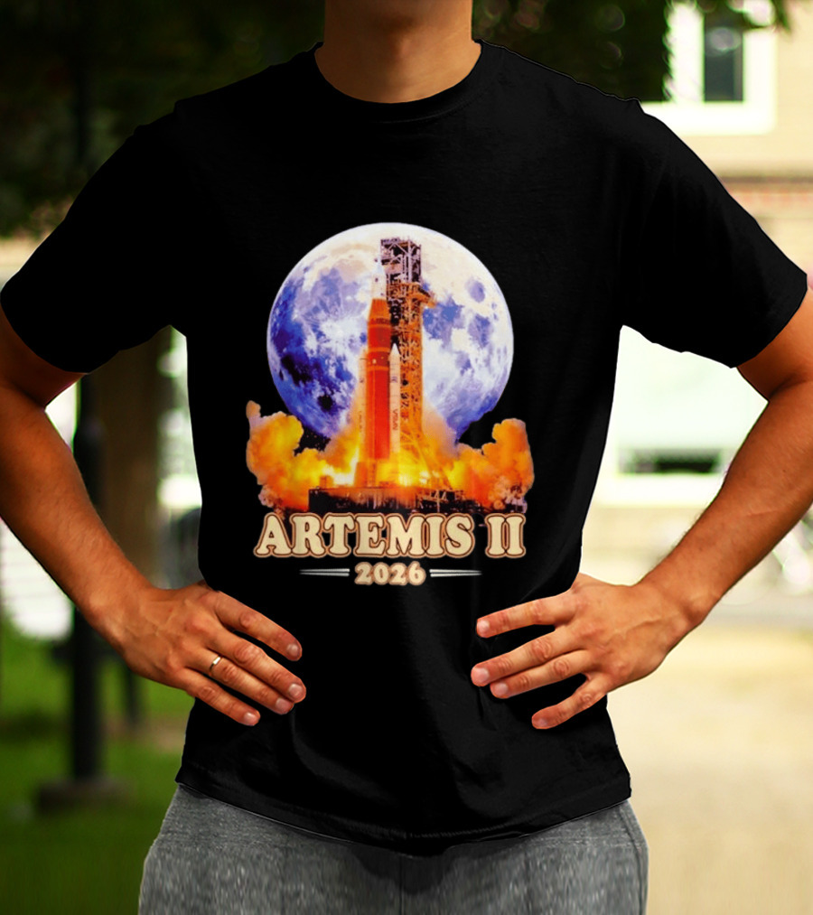 Artemis II Rocket Launch 2026 Moon Exploration T-Shirt