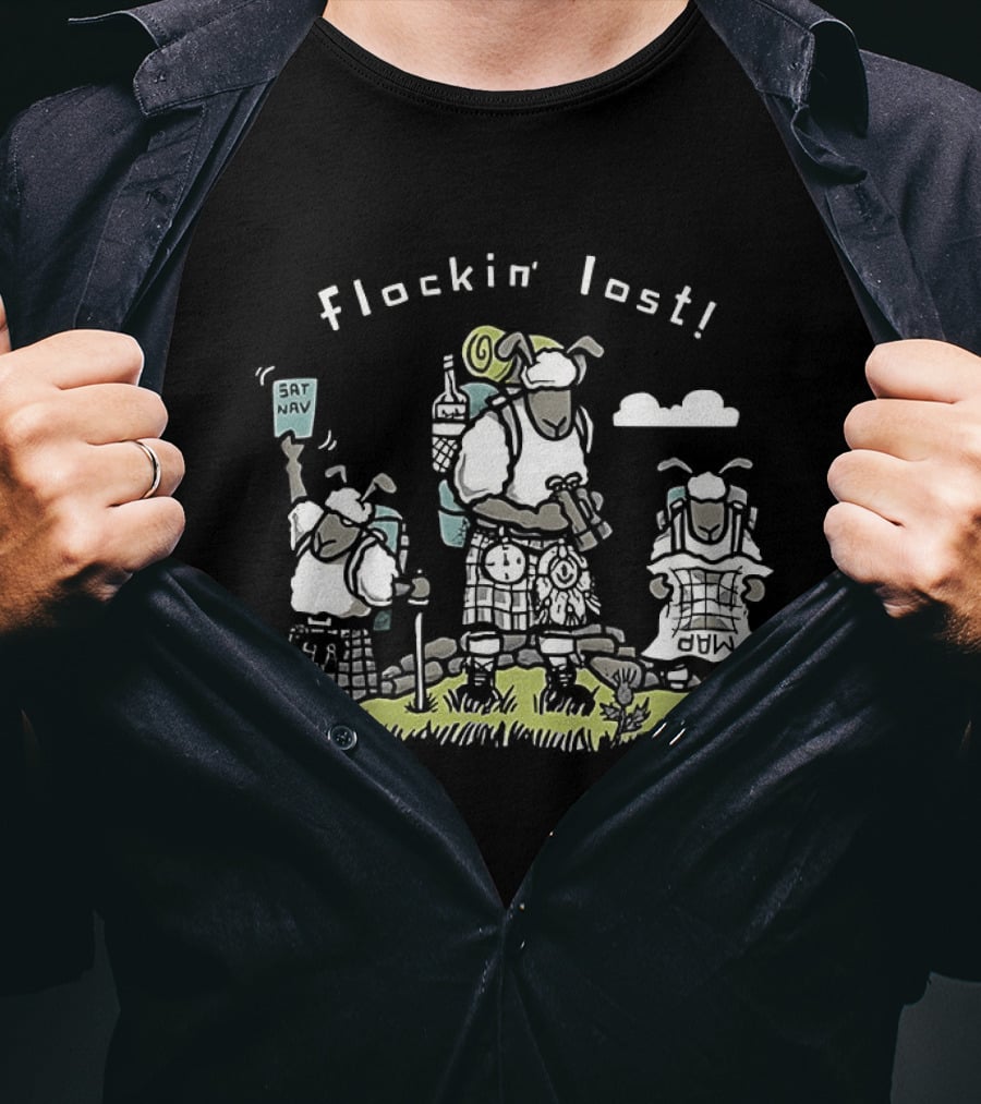 Flockin' Lost Sheep Camping Adventure T-Shirt