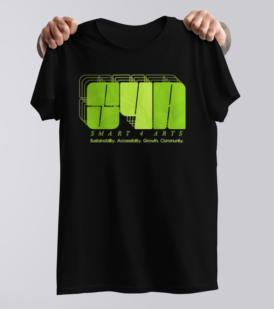 SMART 4 ARTS Sustainability Accessibility Growth Community Leaf T-Shirt