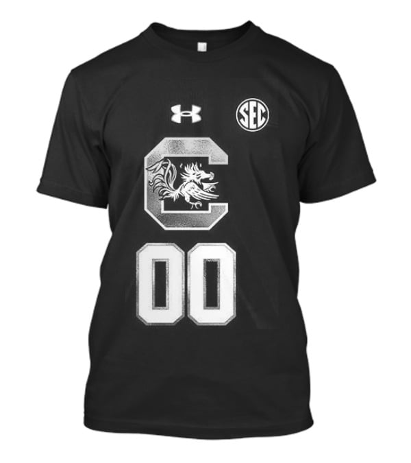 South Carolina Gamecocks Women's Basketball 2026 Uniform Black Custom Under Armour SEC T-Shirt