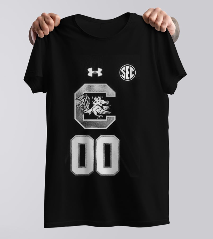 South Carolina Gamecocks Women's Basketball 2026 Uniform Black Custom Under Armour SEC T-Shirt