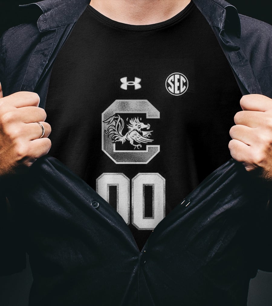 South Carolina Gamecocks Women's Basketball 2026 Uniform Black Custom Under Armour SEC T-Shirt