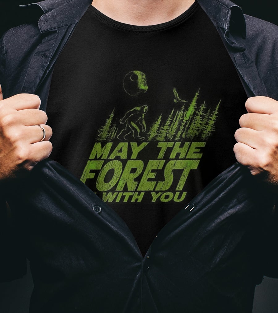 Forest Squatch May The Forest Be With You T-Shirt