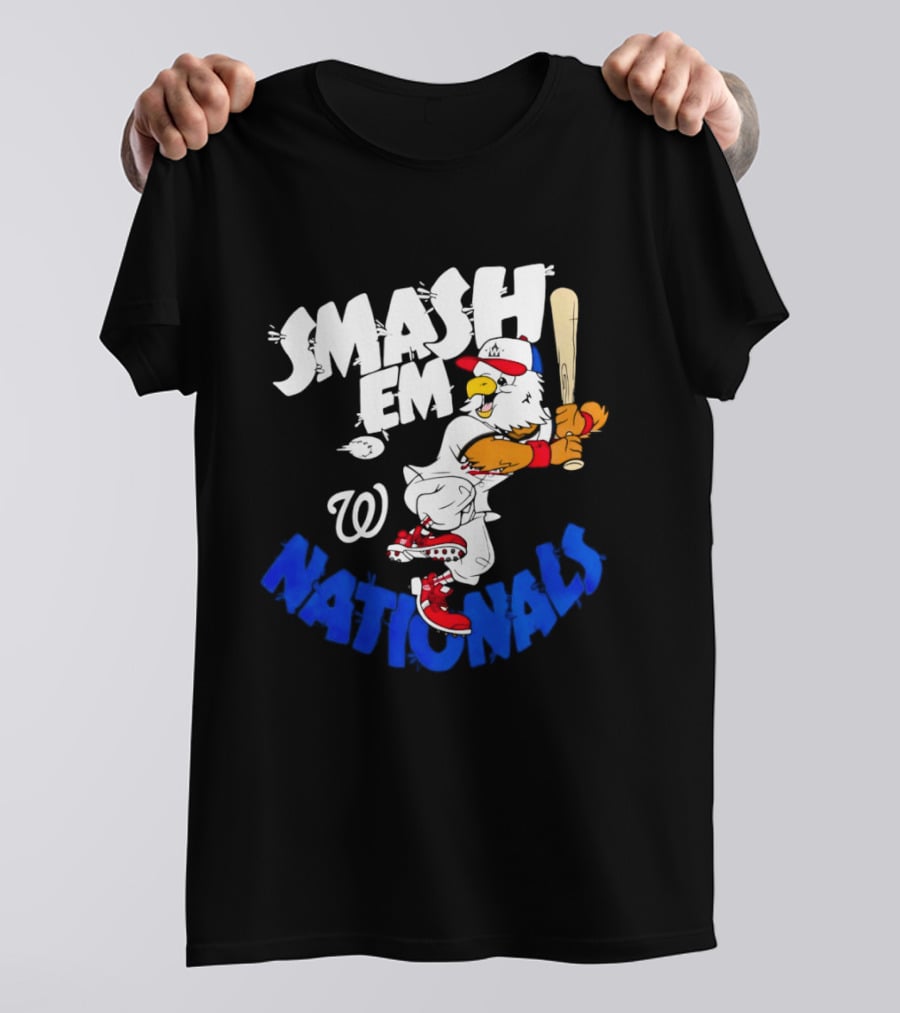 Washington Nationals Smash Em Screech Baseball T-Shirt