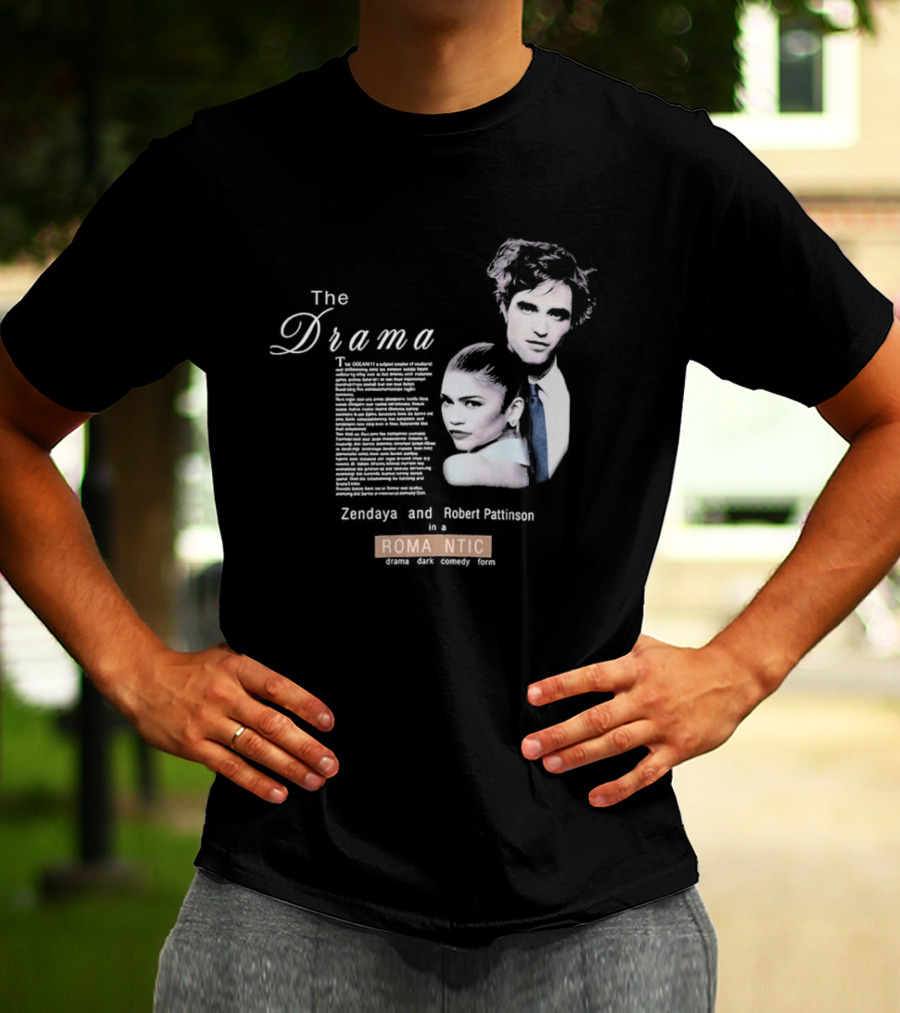 The Drama Zendaya And Robert Pattinson Romantic Fantasy 1980s T-Shirt