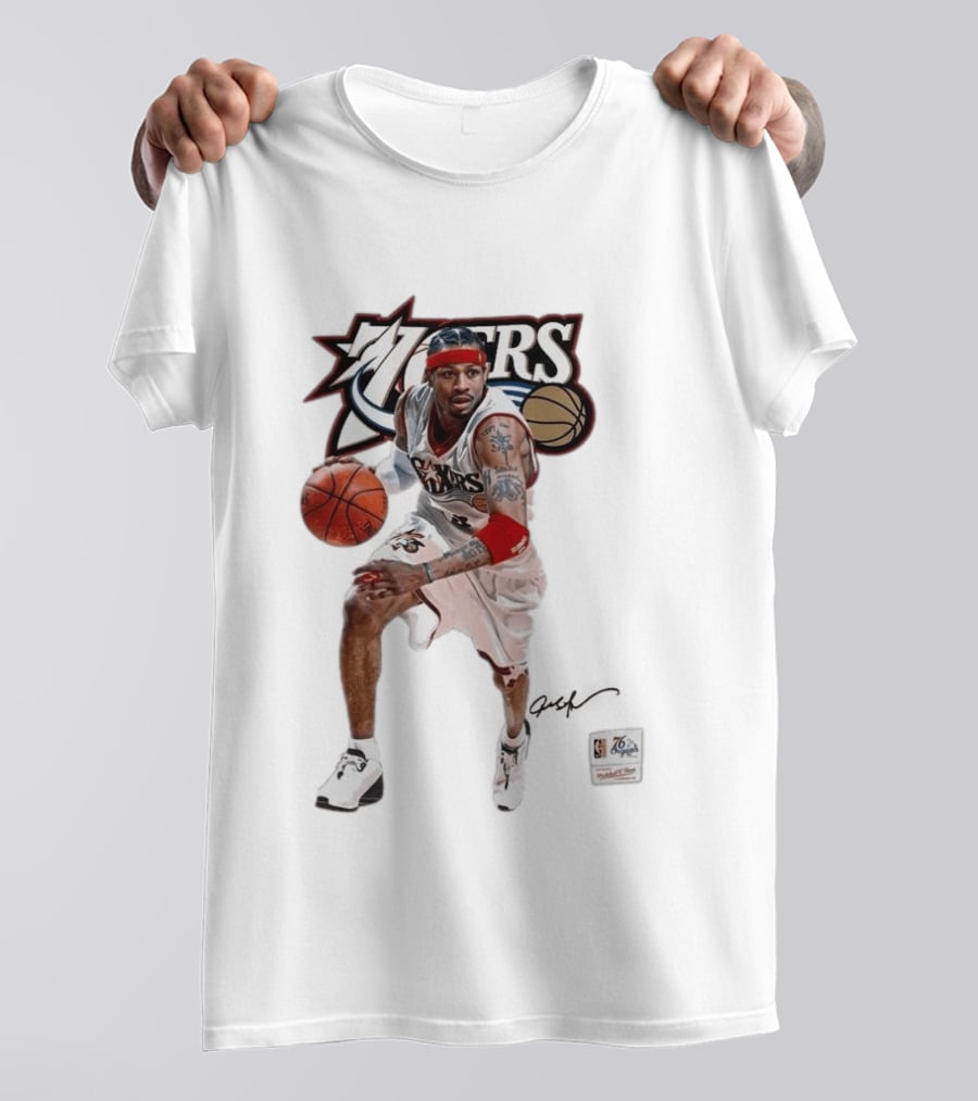Allen Iverson Philadelphia 76ers Legendary Playmaker Basketball T-Shirt