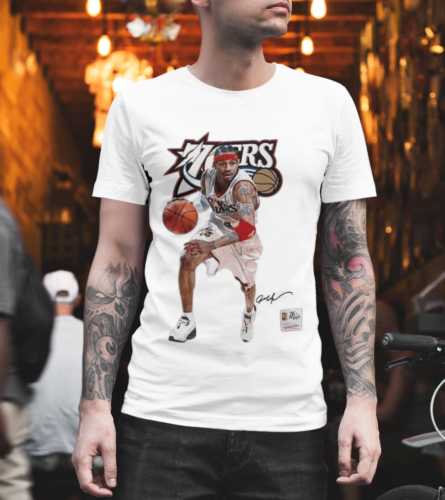 Allen Iverson Philadelphia 76ers Legendary Playmaker Basketball T-Shirt