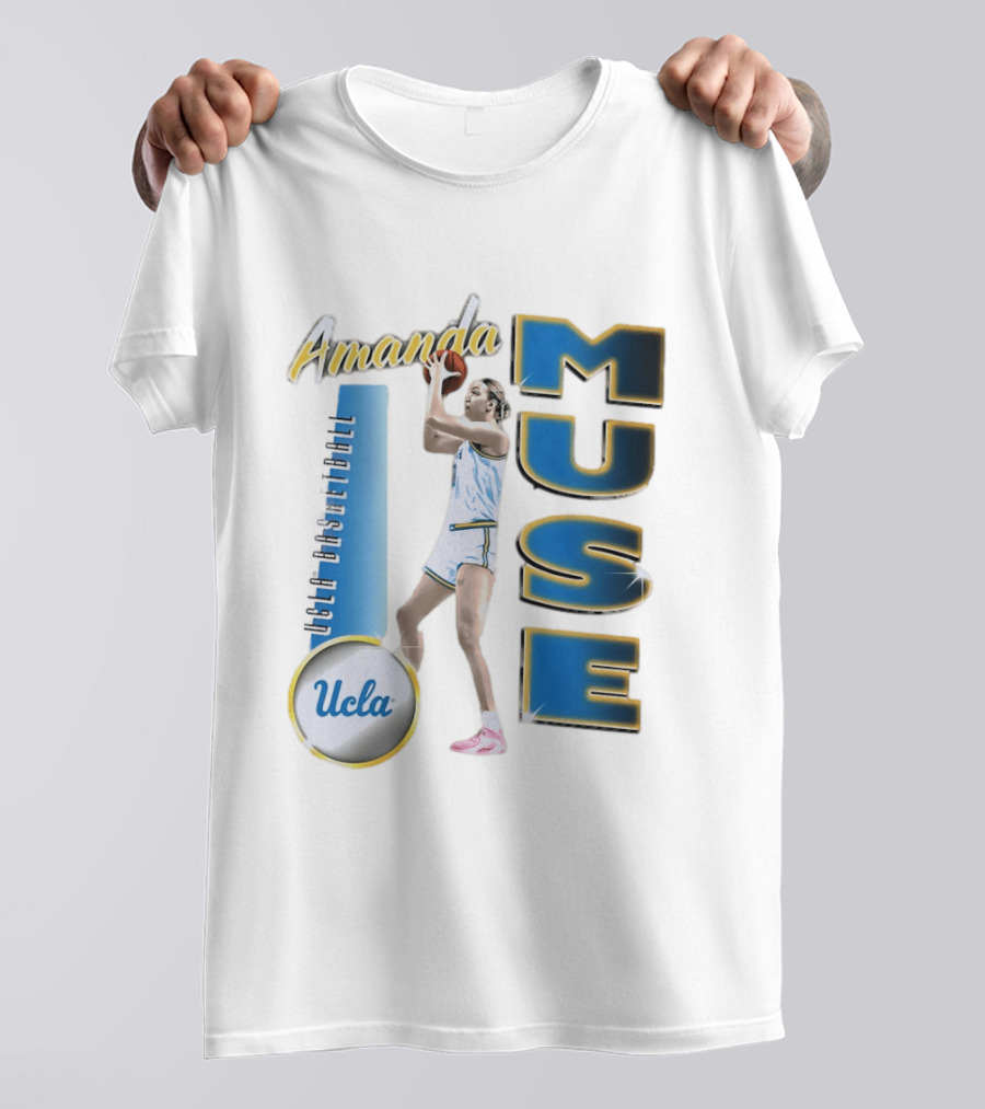 Amanda Muse UCLA Bruins Basketball Player Stylish Blue And Gold T-Shirt