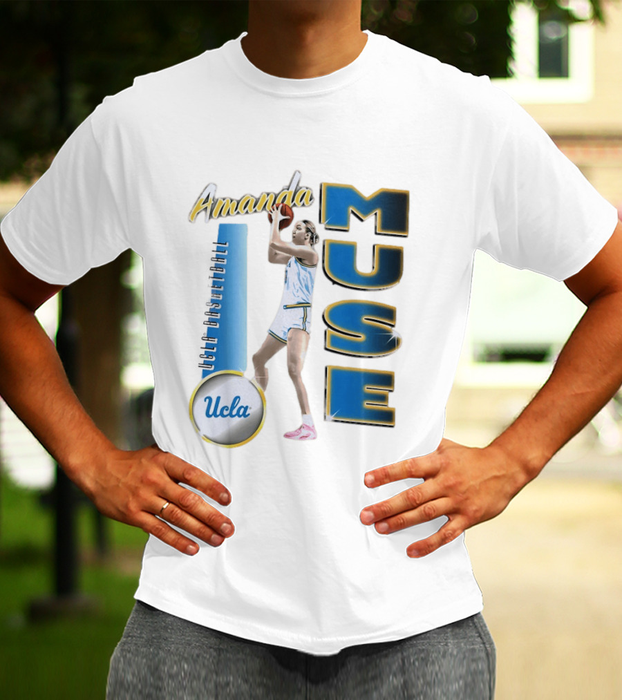Amanda Muse UCLA Bruins Basketball Player Stylish Blue And Gold T-Shirt