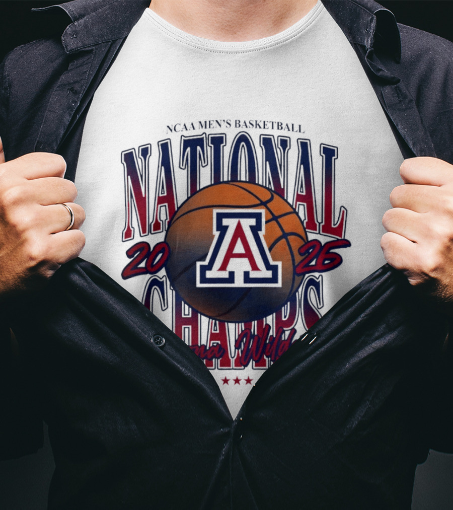 NCAA Men's Basketball Arizona Wildcats 2026 National Champs San Antonio Texas April 6th T-Shirt