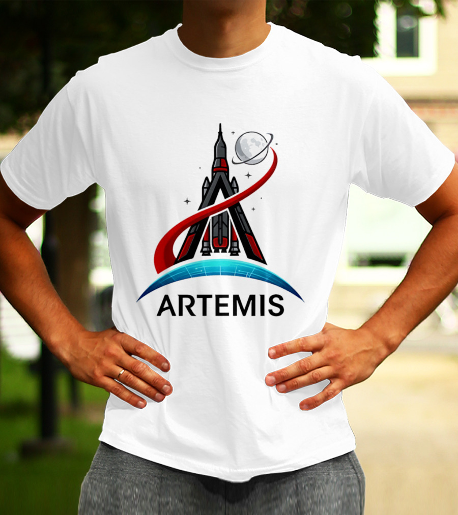 Artemis 2 Rocket Moon Mission Space Exploration T-Shirt