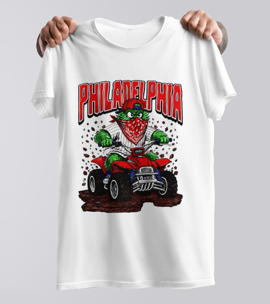 Philadelphia Phillies Born To Ride Phanatic ATV T-Shirt
