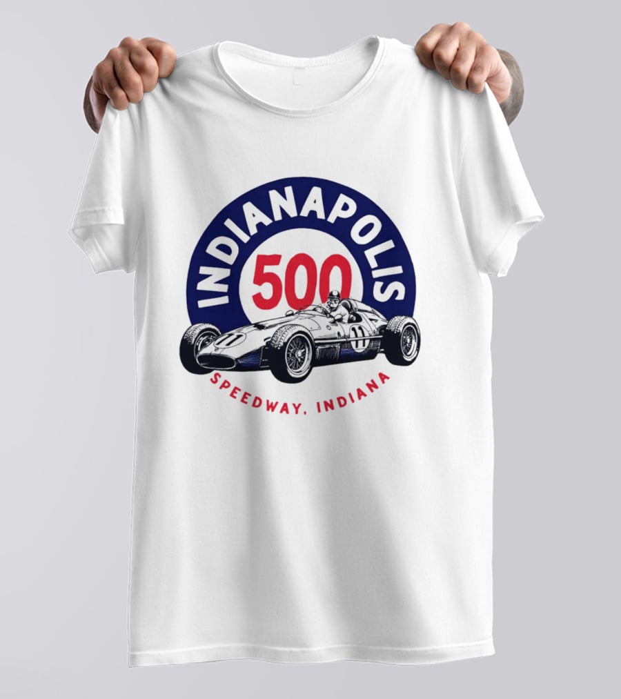 Indianapolis 500 Speedway Indiana Racing Car T-Shirt