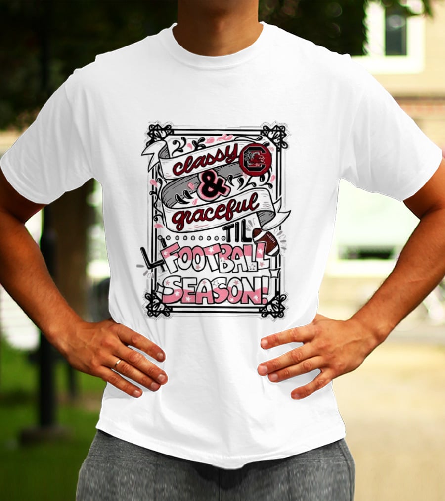 South Carolina Gamecocks Classy Graceful Garnet Football Season T-Shirt